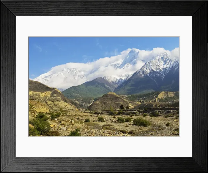 Framed Print : Nilgiri, seen from Jomsom, Annapurna Conservation Area, Mustang District, Dhawalagiri (Dhaulagiri), Western Region (Pashchimanchal), Nepal, Himalayas, Asia Framed Print : Nilgiri, seen from Jomsom, Annapurna Conservation Area, Mustang District, Dhawalagiri (Dhaulagiri), Western Region (Pashchimanchal), Nepal, Himalayas, Asia