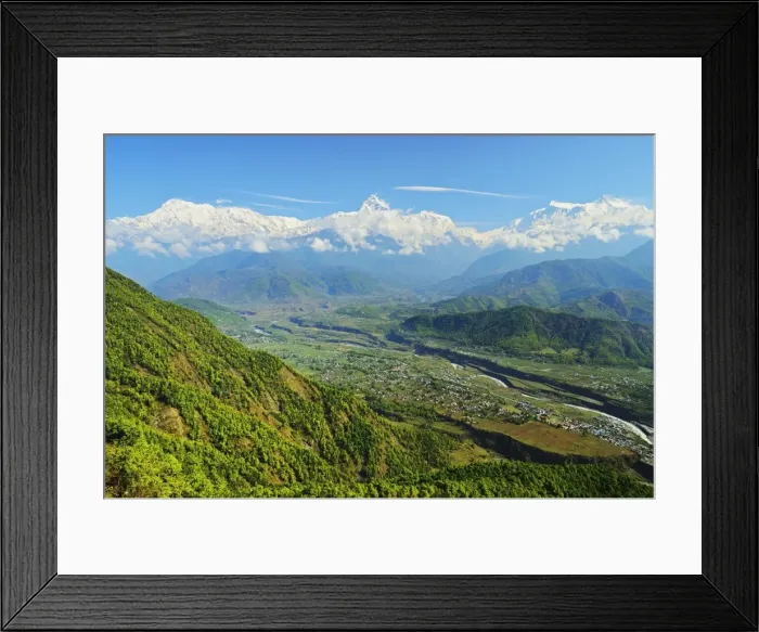 Framed Print : Annapurna Himal and Machapuchare seen from Sarangkot, Gandaki Zone, Western Region, Nepal, Himalayas, Asia Framed Print : Annapurna Himal and Machapuchare seen from Sarangkot, Gandaki Zone, Western Region, Nepal, Himalayas, Asia