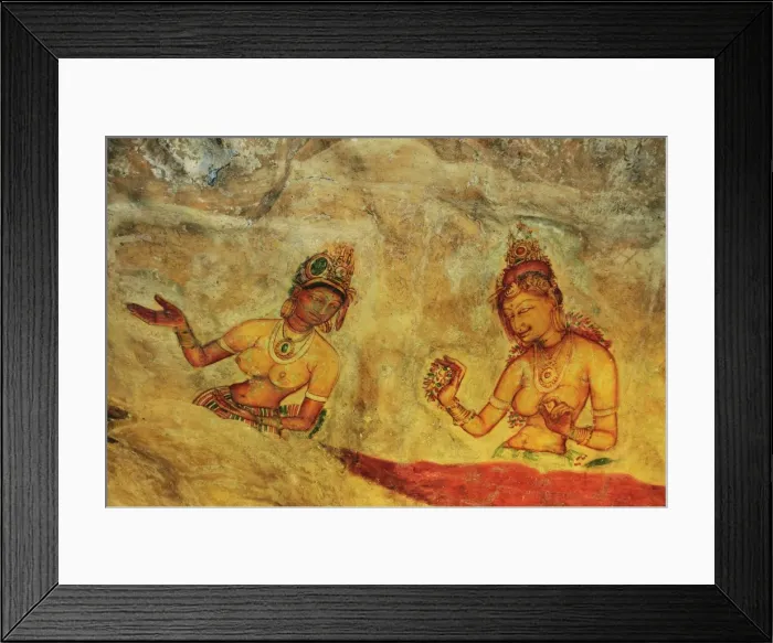 Framed Print : Frescoes, Sigiriya (Lion Rock), UNESCO World Heritage Site, Sri Lanka, Asia Framed Print : Frescoes, Sigiriya (Lion Rock), UNESCO World Heritage Site, Sri Lanka, Asia