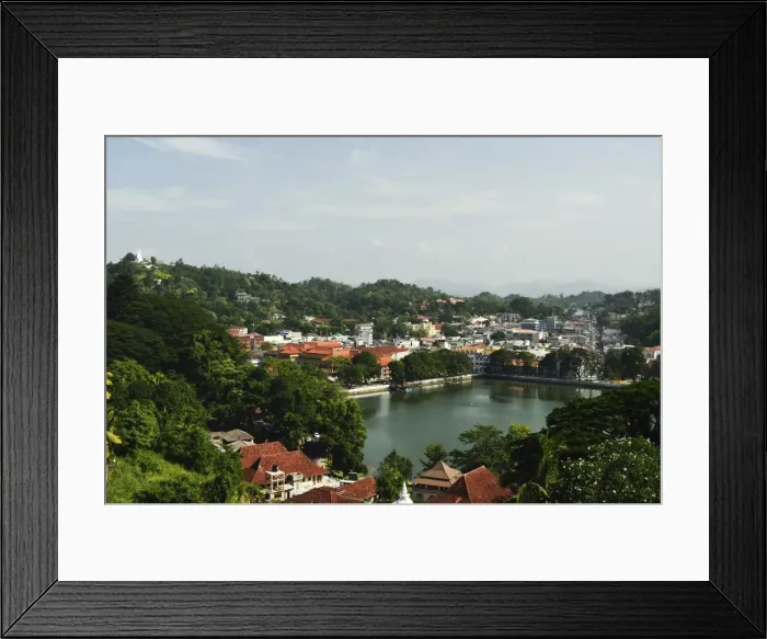 Framed Print : View of Kandy from lookout, Kandy, Sri Lanka, Asia Framed Print : View of Kandy from lookout, Kandy, Sri Lanka, Asia