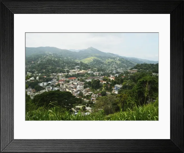 Framed Print : View of Kandy from lookout, Kandy, Sri Lanka, Asia Framed Print : View of Kandy from lookout, Kandy, Sri Lanka, Asia