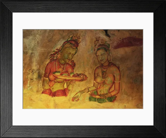 Framed Print : Frescoes, Sigiriya (Lion Rock), UNESCO World Heritage Site, Sri Lanka, Asia Framed Print : Frescoes, Sigiriya (Lion Rock), UNESCO World Heritage Site, Sri Lanka, Asia