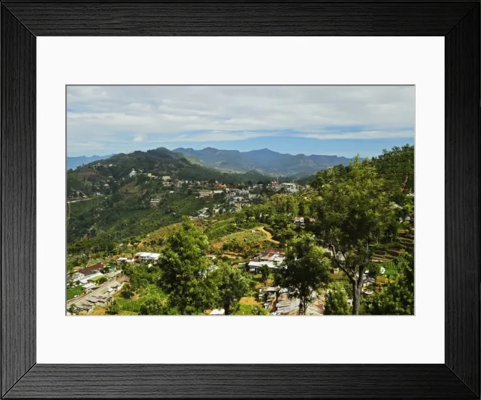 Framed Print : View of Haputale, Sri Lanka, Asia Framed Print : View of Haputale, Sri Lanka, Asia