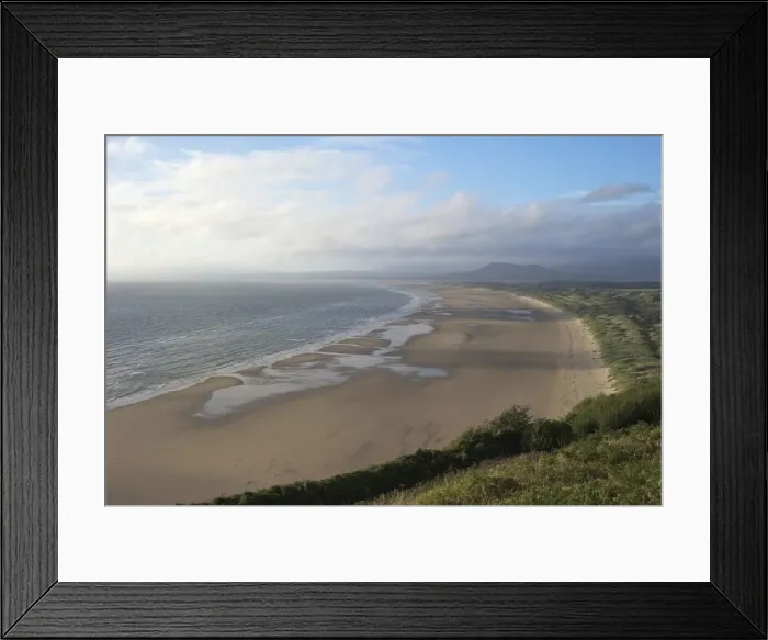Framed Print : Tremadog Bay and Harlech beach seen from near Llanfair, Gwynedd, Wales, United Kingdom, Europe Framed Print : Tremadog Bay and Harlech beach seen from near Llanfair, Gwynedd, Wales, United Kingdom, Europe