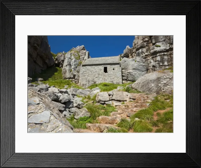 Framed Print : St. Govans Chapel, St Govans Headland, Pembroke, Pembrokeshire, Wales, United Kingdom, Europe Framed Print : St. Govans Chapel, St Govans Headland, Pembroke, Pembrokeshire, Wales, United Kingdom, Europe