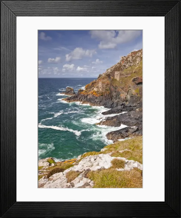 Framed Print : The Crown engine houses near to Botallack, UNESCO World Heritage Site, Cornwall, England, United Kingdom, Europe Framed Print : The Crown engine houses near to Botallack, UNESCO World Heritage Site, Cornwall, England, United Kingdom, Europe