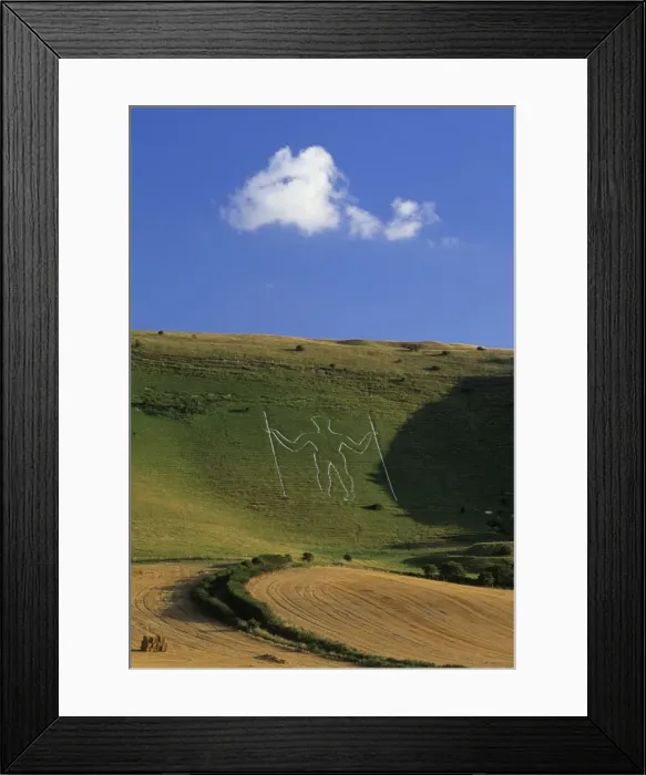 Framed Print : Long Man of Wilmington chalk figure, Wilmington, East Sussex, England, United Kingdom, Europe Framed Print : Long Man of Wilmington chalk figure, Wilmington, East Sussex, England, United Kingdom, Europe