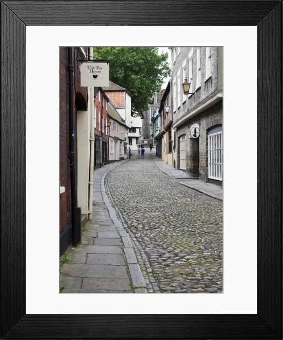 Framed Print : Elm Hill, Norwich, Norfolk, England, United Kingdom, Europe Framed Print : Elm Hill, Norwich, Norfolk, England, United Kingdom, Europe