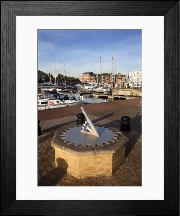Framed Print : Sundial at Ipswich Haven Marina, Ipswich, Suffolk, England, United Kingdom, Europe Framed Print : Sundial at Ipswich Haven Marina, Ipswich, Suffolk, England, United Kingdom, Europe
