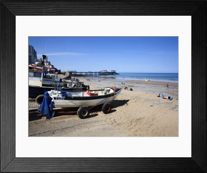 Framed Print : Fishing boats on the beach at Cromer, Norfolk, England, United Kingdom, Europe Framed Print : Fishing boats on the beach at Cromer, Norfolk, England, United Kingdom, Europe