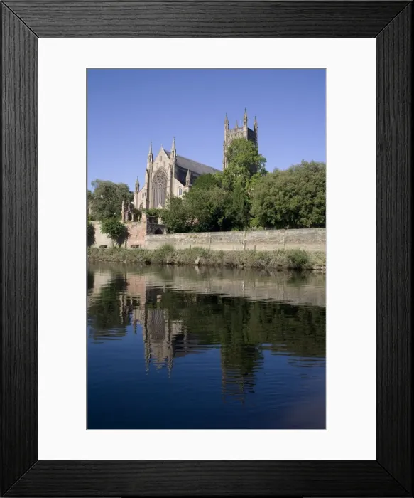 Framed Print : Cathedral west side and River Severn, Worcester, Worcestershire, England, United Kingdom, Europe Framed Print : Cathedral west side and River Severn, Worcester, Worcestershire, England, United Kingdom, Europe