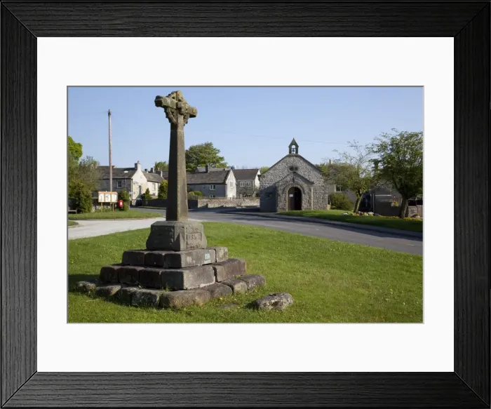 Framed Print : Village Cross, Foolow, Derbyshire, England, United Kingdom, Europe Framed Print : Village Cross, Foolow, Derbyshire, England, United Kingdom, Europe