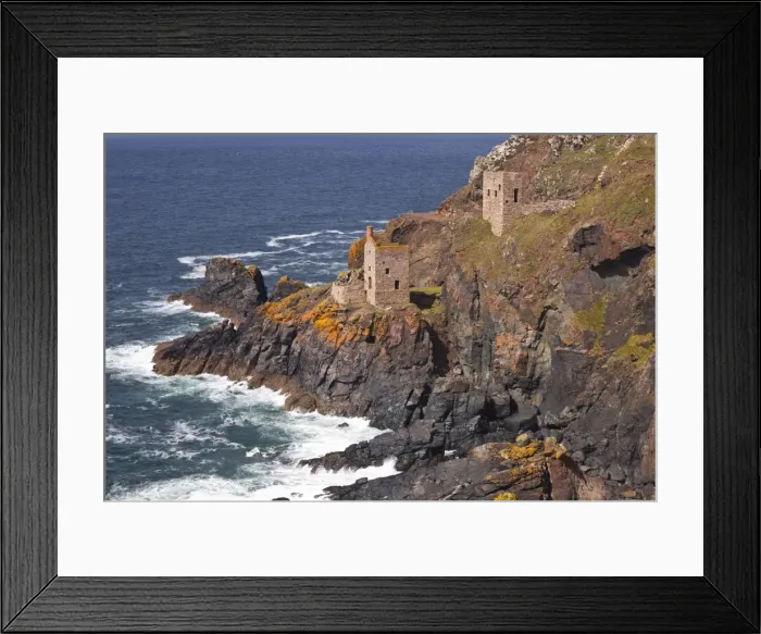 Framed Print : The Crown engine houses near to Botallack, UNESCO World Heritage Site, Cornwall, England, United Kingdom, Europe Framed Print : The Crown engine houses near to Botallack, UNESCO World Heritage Site, Cornwall, England, United Kingdom, Europe