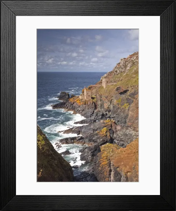 Framed Print : The Crown Engine Houses near Botallack, UNESCO World Heritage Site, Cornwall, England, United Kingdom, Europe Framed Print : The Crown Engine Houses near Botallack, UNESCO World Heritage Site, Cornwall, England, United Kingdom, Europe