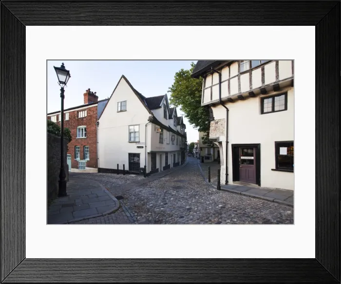 Framed Print : Elm Hill at dusk, Norwich, Norfolk, England, United Kingdom, Europe Framed Print : Elm Hill at dusk, Norwich, Norfolk, England, United Kingdom, Europe