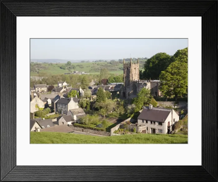 Framed Print : Hartington Village and church, Peak District, Derbyshire, England, United Kingdom, Europe Framed Print : Hartington Village and church, Peak District, Derbyshire, England, United Kingdom, Europe