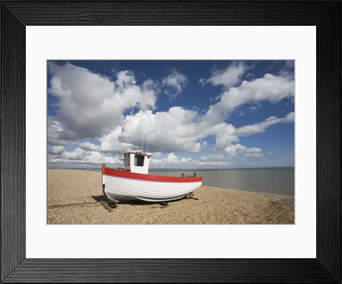 Framed Print : Boat on the beach, Dungeness, Kent, England, United Kingdom, Europe Framed Print : Boat on the beach, Dungeness, Kent, England, United Kingdom, Europe