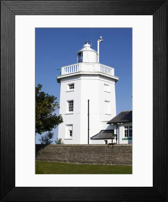 Framed Print : Overstrand Lighthouse near Cromer, Norfolk, England, United Kingdom, Europe