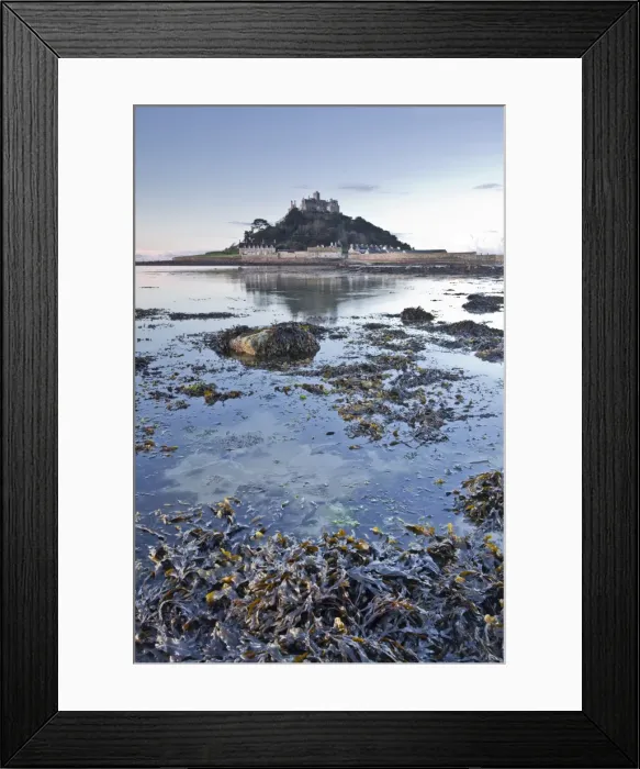 Framed Print : St. Michaels Mount near to Marazion at dawn, Cornwall, England, United Kingdom, Europe Framed Print : St. Michaels Mount near to Marazion at dawn, Cornwall, England, United Kingdom, Europe
