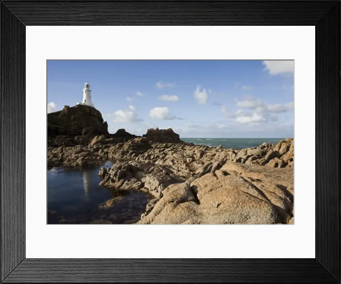 Framed Print : Lighthouse, La Corbiere, St. Brelade, Jersey, Channel Islands, United Kingdom, Europe Framed Print : Lighthouse, La Corbiere, St. Brelade, Jersey, Channel Islands, United Kingdom, Europe