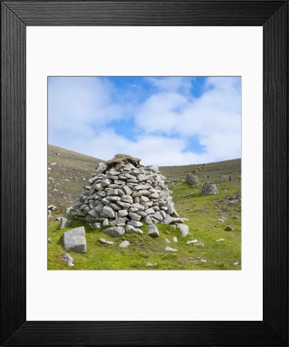 Framed Print : Cleits, Village Bay, Hirta Island, St. Kilda Islands, Outer Hebrides, Scotland, United Kingdom, Europe Framed Print : Cleits, Village Bay, Hirta Island, St. Kilda Islands, Outer Hebrides, Scotland, United Kingdom, Europe