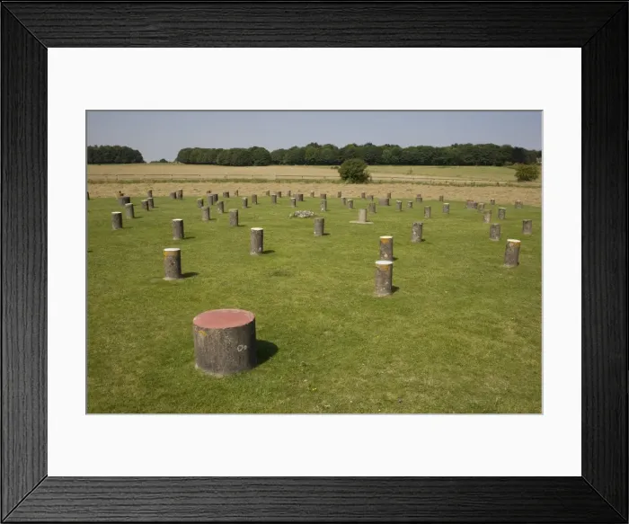 Framed Print : Woodhenge, concrete posts now stand where wooden posts did, Amesbury, Wiltshire, England, United Kingdom, Europe Framed Print : Woodhenge, concrete posts now stand where wooden posts did, Amesbury, Wiltshire, England, United Kingdom, Europe