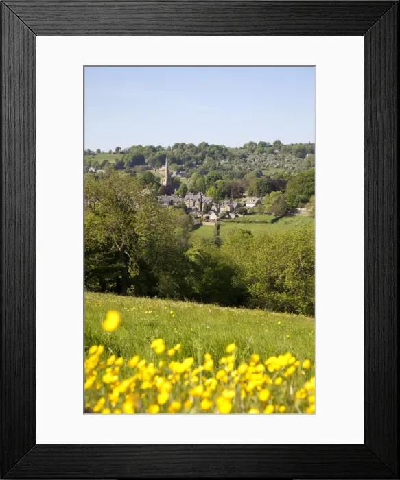Framed Print : View over village and church, Ashover, Derbyshire, England, United Kingdom, Europe Framed Print : View over village and church, Ashover, Derbyshire, England, United Kingdom, Europe