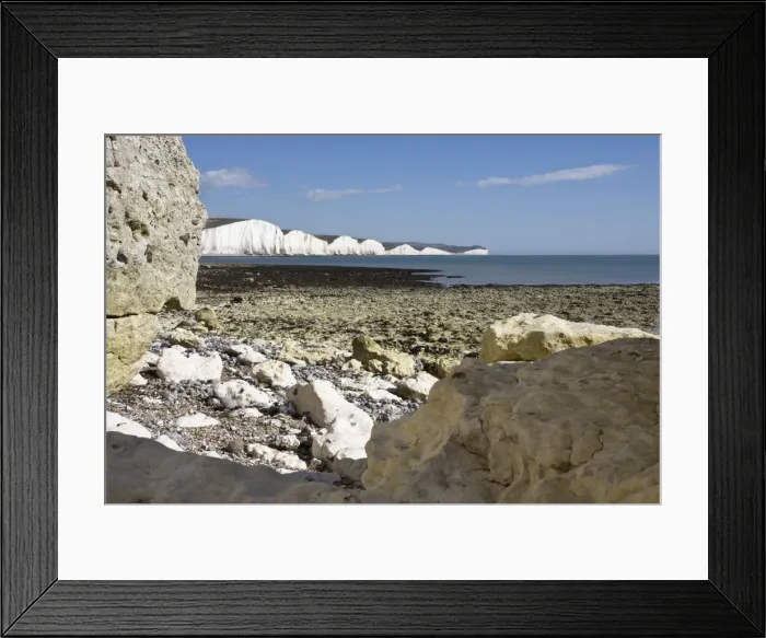 Framed Print : Coastline at Seven Sisters, Hope Cove, near Seaford, East Sussex, England, United Kingdom, Europe Framed Print : Coastline at Seven Sisters, Hope Cove, near Seaford, East Sussex, England, United Kingdom, Europe