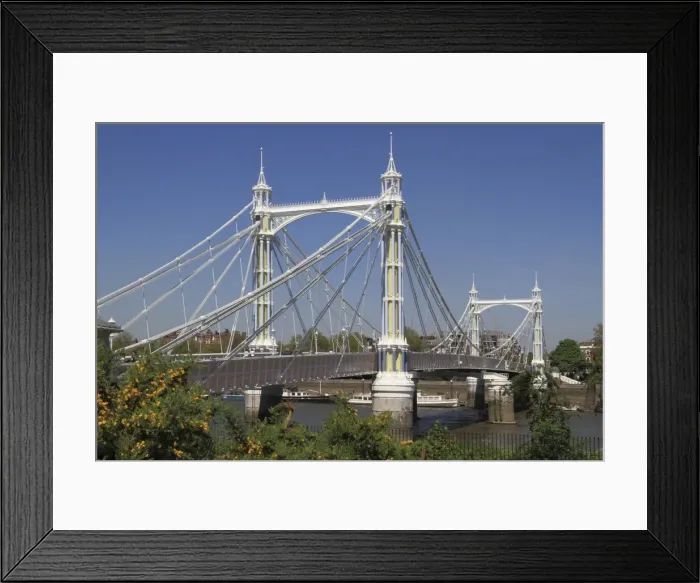 Framed Print : Albert Bridge over River Thames, Battersea, London, England, United Kingdom, Europe Framed Print : Albert Bridge over River Thames, Battersea, London, England, United Kingdom, Europe