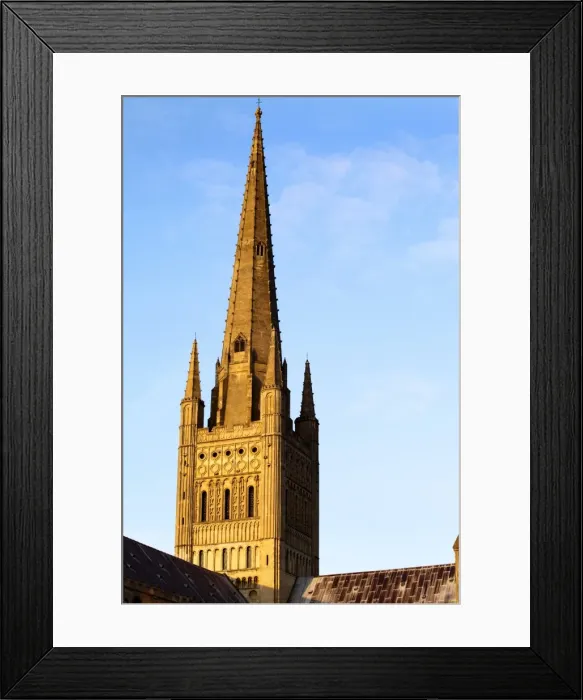 Framed Print : Norwich Cathedral tower and spire at sunset, Norwich, Norfolk, England, United Kingdom, Europe Framed Print : Norwich Cathedral tower and spire at sunset, Norwich, Norfolk, England, United Kingdom, Europe