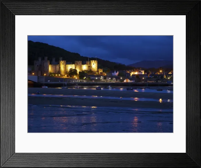 Framed Print : River Conwy estuary and medieval castle, UNESCO World Heritage Site, Gwynedd, North Wales, United Kingdom, Europe Framed Print : River Conwy estuary and medieval castle, UNESCO World Heritage Site, Gwynedd, North Wales, United Kingdom, Europe