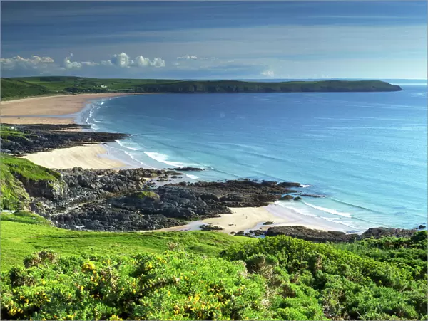 Woolacombe Sands and Baggy Point, Devon, England, United Kingdom, Europe