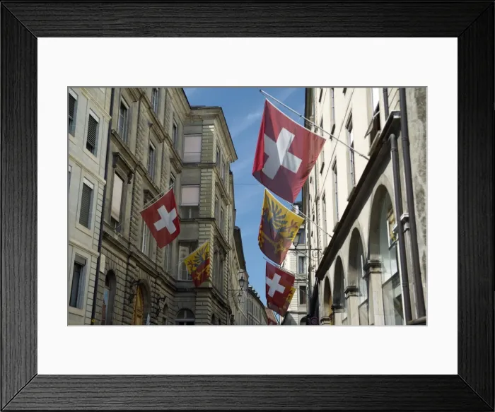 Framed Print : Street scenes in Geneva old Town, Geneva, Switzerland, Europe Framed Print : Street scenes in Geneva old Town, Geneva, Switzerland, Europe