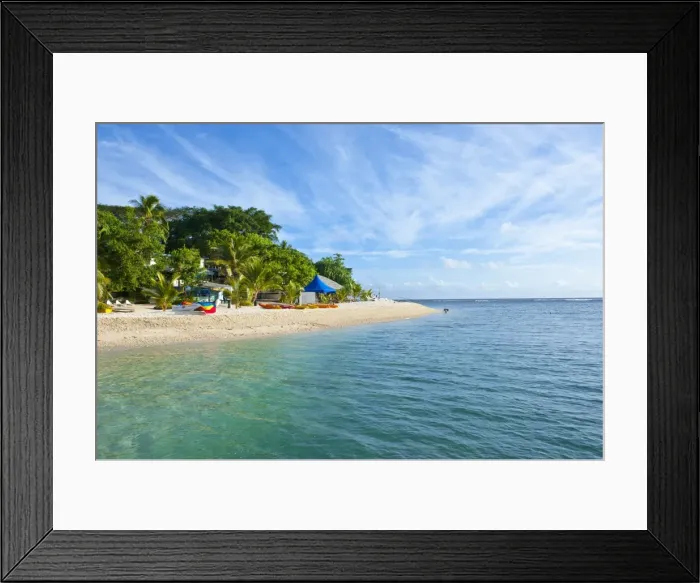 Framed Print : White sand beach at Hideaway Island near Port Vila, Island of Efate, Vanuatu, South Pacific, Pacific Framed Print : White sand beach at Hideaway Island near Port Vila, Island of Efate, Vanuatu, South Pacific, Pacific
