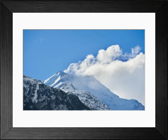 Framed Print : The summit of Mount Cook, 3754m, the highest mountain in New Zealand, Aoraki Mount Cook National Park, UNESCO World Heritage Site, South Island, New Zealand, Pacific Framed Print : The summit of Mount Cook, 3754m, the highest mountain in New Zealand, Aoraki Mount Cook National Park, UNESCO World Heritage Site, South Island, New Zealand, Pacific