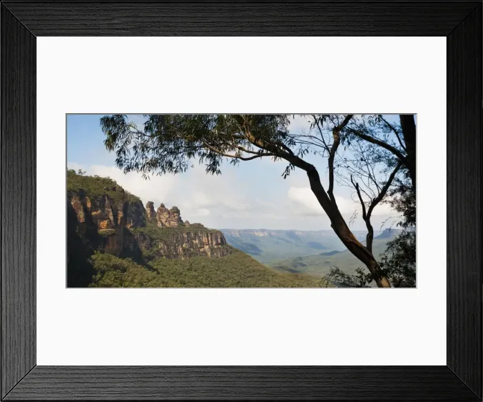 Framed Print : Panoramic photo of the Three Sisters, Blue Mountains, Katoomba, New South Wales, Australia, Pacific Framed Print : Panoramic photo of the Three Sisters, Blue Mountains, Katoomba, New South Wales, Australia, Pacific