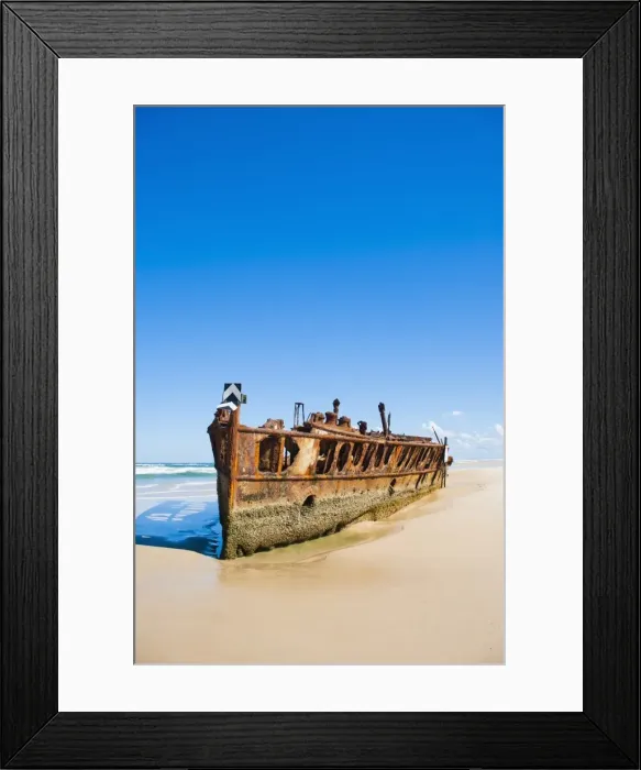 Framed Print : Maheno Shipwreck, Fraser Island, UNESCO World Heritage Site, Queensland, Australia, Pacific Framed Print : Maheno Shipwreck, Fraser Island, UNESCO World Heritage Site, Queensland, Australia, Pacific