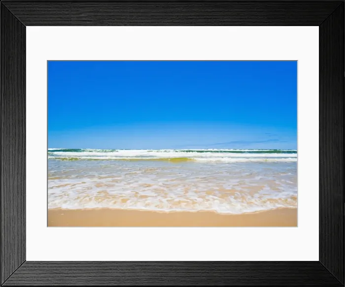 Framed Print : Sand sea and sky of Seventy Five Mile Beach, Fraser Island, UNESCO World Heritage Site, Queensland, Australia, Pacific Framed Print : Sand sea and sky of Seventy Five Mile Beach, Fraser Island, UNESCO World Heritage Site, Queensland, Australia, Pacific
