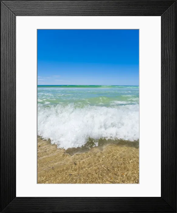 Framed Print : Crystal clear blue sea at Surfers Paradise, Gold Coast, Queensland, Australia, Pacific Framed Print : Crystal clear blue sea at Surfers Paradise, Gold Coast, Queensland, Australia, Pacific