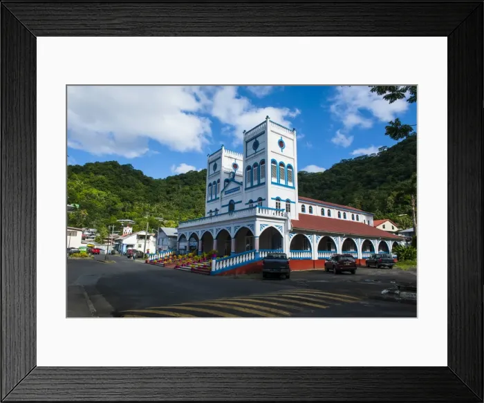 Framed Print : Cathedral in downton Pago Pago, Tutuila island, American Samoa, South Pacific, Pacific Framed Print : Cathedral in downton Pago Pago, Tutuila island, American Samoa, South Pacific, Pacific