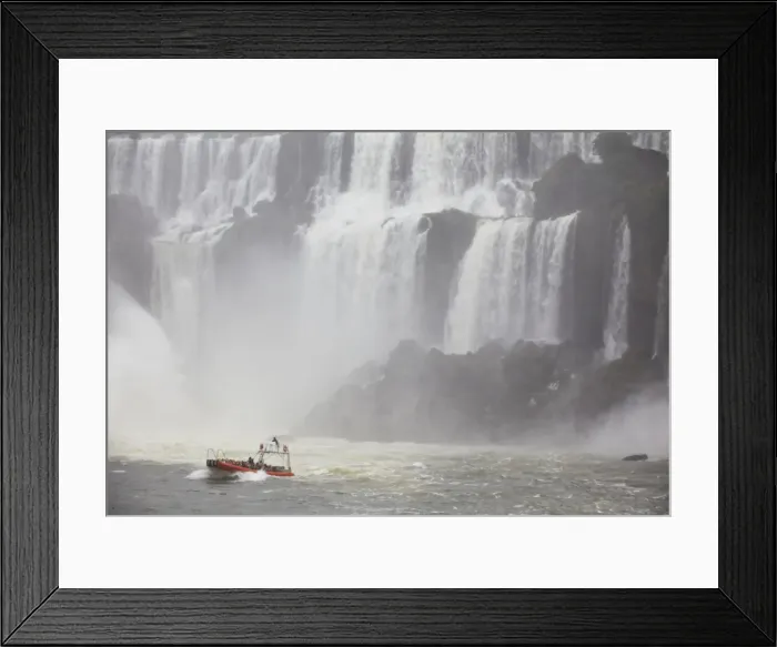 Framed Print : Tourist boat at Iguazu Falls, Iguazu National Park, UNESCO World Heritage Site, Misiones, Argentina, South America Framed Print : Tourist boat at Iguazu Falls, Iguazu National Park, UNESCO World Heritage Site, Misiones, Argentina, South America