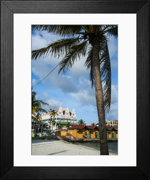 Framed Print : Downtown Oranjestad, capital of Aruba, ABC Islands, Netherlands Antilles, Caribbean, Central America Framed Print : Downtown Oranjestad, capital of Aruba, ABC Islands, Netherlands Antilles, Caribbean, Central America