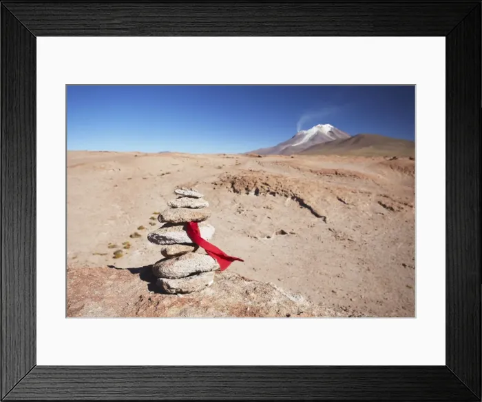 Framed Print : Stack of prayer stones on Altiplano, Potosi Department, Bolivia, South America Framed Print : Stack of prayer stones on Altiplano, Potosi Department, Bolivia, South America