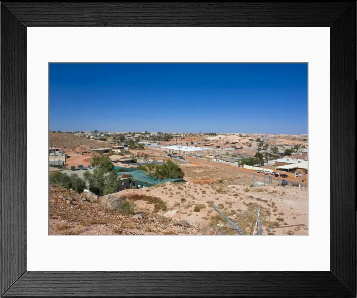 Framed Print : View over Coober Pedy, South Australia, Australia, Pacific Framed Print : View over Coober Pedy, South Australia, Australia, Pacific