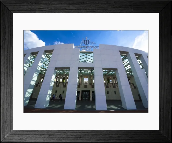 Framed Print : The Australian Parliament in Canberra, Australian Capital Territory, Australia, Pacific