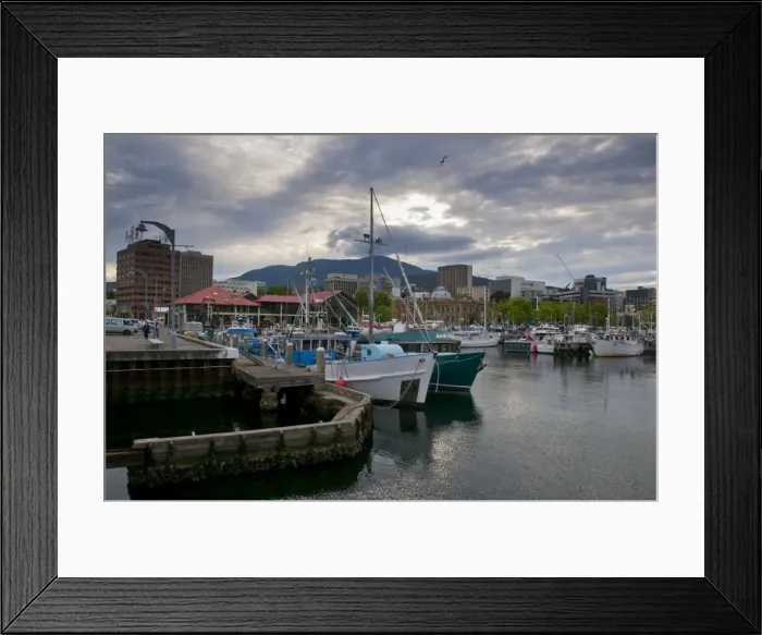 Framed Print : The harbour area of Hobart, Tasmania, Australia, Pacific Framed Print : The harbour area of Hobart, Tasmania, Australia, Pacific