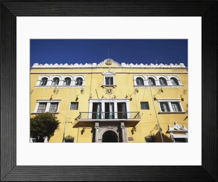 Framed Print : El Cabildo in Plaza 10 de Noviembre, Potosi, UNESCO World Heritage Site, Bolivia, South America