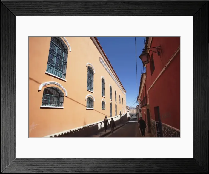 Framed Print : People walking along street, Potosi, UNESCO World Heritage Site, Bolivia, South America Framed Print : People walking along street, Potosi, UNESCO World Heritage Site, Bolivia, South America