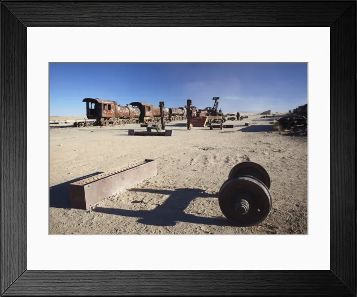 Framed Print : Cemeterio de Trenes (Train Cemetery), Uyuni, Potosi Department, Bolivia, South America Framed Print : Cemeterio de Trenes (Train Cemetery), Uyuni, Potosi Department, Bolivia, South America