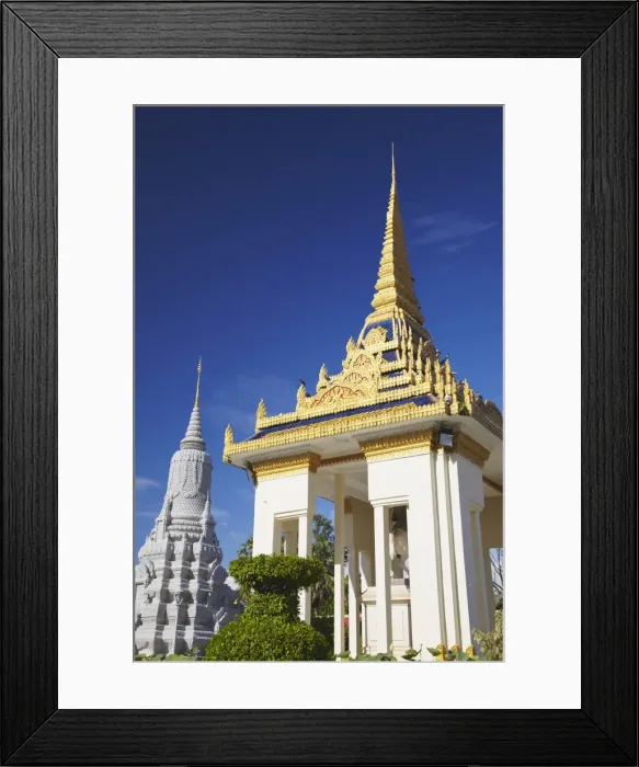 Framed Print : Stupa at Silver Pagoda in Royal Palace, Phnom Penh, Cambodia, Indochina, Southeast Asia, Asia Framed Print : Stupa at Silver Pagoda in Royal Palace, Phnom Penh, Cambodia, Indochina, Southeast Asia, Asia